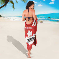 Custom Canada Rugby Sarong 2024 Go Champions Maple Leaf - Wonder Print Shop