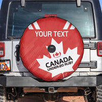 Custom Canada Rugby Spare Tire Cover 2024 Go Champions Maple Leaf - Wonder Print Shop