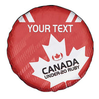 Custom Canada Rugby Spare Tire Cover 2024 Go Champions Maple Leaf - Wonder Print Shop