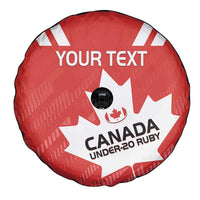 Custom Canada Rugby Spare Tire Cover 2024 Go Champions Maple Leaf - Wonder Print Shop
