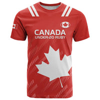 Custom Canada Rugby T Shirt 2024 Go Champions Maple Leaf - Wonder Print Shop