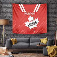 Custom Canada Rugby Tapestry 2024 Go Champions Maple Leaf - Wonder Print Shop