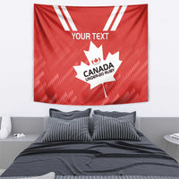 Custom Canada Rugby Tapestry 2024 Go Champions Maple Leaf - Wonder Print Shop