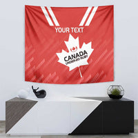 Custom Canada Rugby Tapestry 2024 Go Champions Maple Leaf - Wonder Print Shop