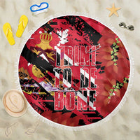 Trini To De Bone Beach Blanket Proud To Be Trinidad and Tobago - Wonder Print Shop