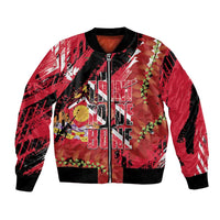 Trini To De Bone Bomber Jacket Proud To Be Trinidad and Tobago - Wonder Print Shop