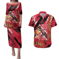 Trini To De Bone Couples Matching Puletasi and Hawaiian Shirt Proud To Be Trinidad and Tobago - Wonder Print Shop