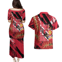 Trini To De Bone Couples Matching Puletasi and Hawaiian Shirt Proud To Be Trinidad and Tobago - Wonder Print Shop