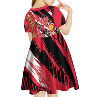 Trini To De Bone Kid Short Sleeve Dress Proud To Be Trinidad and Tobago - Wonder Print Shop