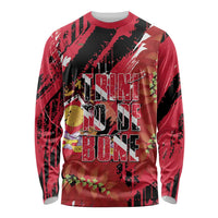 Trini To De Bone Long Sleeve Shirt Proud To Be Trinidad and Tobago - Wonder Print Shop