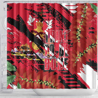 Trini To De Bone Shower Curtain Proud To Be Trinidad and Tobago - Wonder Print Shop