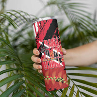 Trini To De Bone Skinny Tumbler Proud To Be Trinidad and Tobago - Wonder Print Shop