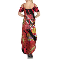 Trini To De Bone Summer Maxi Dress Proud To Be Trinidad and Tobago - Wonder Print Shop