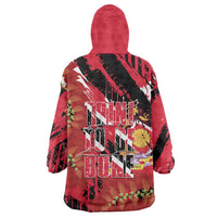 Trini To De Bone Wearable Blanket Hoodie Proud To Be Trinidad and Tobago - Wonder Print Shop