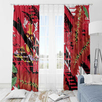 Trini To De Bone Window Curtain Proud To Be Trinidad and Tobago - Wonder Print Shop