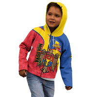Moldova Independence Day Kid Hoodie August 27 One People One Nation - Wonder Print Shop