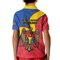Moldova Independence Day Kid Polo Shirt August 27 One People One Nation - Wonder Print Shop