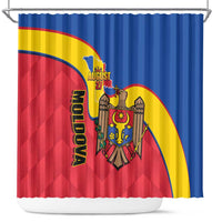 Moldova Independence Day Shower Curtain August 27 One People One Nation - Wonder Print Shop