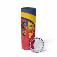 Moldova Independence Day Skinny Tumbler August 27 One People One Nation - Wonder Print Shop