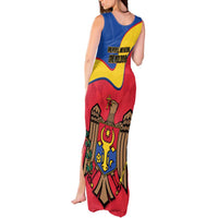 Moldova Independence Day Tank Maxi Dress August 27 One People One Nation - Wonder Print Shop