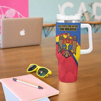 Moldova Independence Day Tumbler With Handle August 27 One People One Nation - Wonder Print Shop
