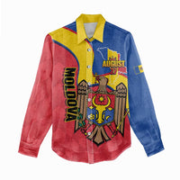 Moldova Independence Day Women Casual Shirt August 27 One People One Nation - Wonder Print Shop