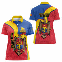 Moldova Independence Day Women Polo Shirt August 27 One People One Nation - Wonder Print Shop