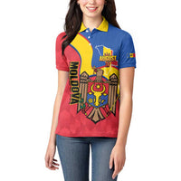 Moldova Independence Day Women Polo Shirt August 27 One People One Nation - Wonder Print Shop
