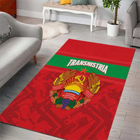 Transnistria Independence Day Area Rug Coat Of Arms Flag Style - Wonder Print Shop