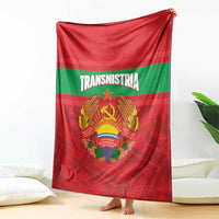 Transnistria Independence Day Blanket Coat Of Arms Flag Style - Wonder Print Shop