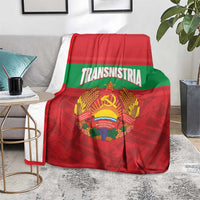 Transnistria Independence Day Blanket Coat Of Arms Flag Style - Wonder Print Shop