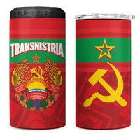 Transnistria Independence Day 4 in 1 Can Cooler Tumbler Coat Of Arms Flag Style - Wonder Print Shop