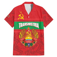 Transnistria Independence Day Family Matching Mermaid Dress and Hawaiian Shirt Coat Of Arms Flag Style - Wonder Print Shop