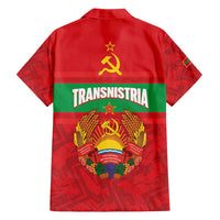 Transnistria Independence Day Family Matching Tank Maxi Dress and Hawaiian Shirt Coat Of Arms Flag Style - Wonder Print Shop
