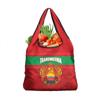 Transnistria Independence Day Grocery Bag Coat Of Arms Flag Style - Wonder Print Shop