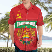 Transnistria Independence Day Hawaiian Shirt Coat Of Arms Flag Style - Wonder Print Shop