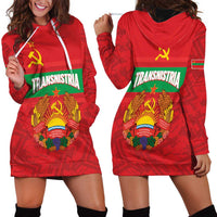 Transnistria Independence Day Hoodie Dress Coat Of Arms Flag Style - Wonder Print Shop