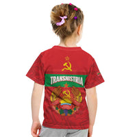 Transnistria Independence Day Kid T Shirt Coat Of Arms Flag Style - Wonder Print Shop