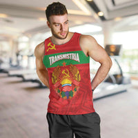 Transnistria Independence Day Men Tank Top Coat Of Arms Flag Style - Wonder Print Shop