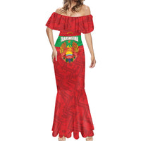 Transnistria Independence Day Mermaid Dress Coat Of Arms Flag Style - Wonder Print Shop