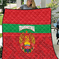 Transnistria Independence Day Quilt Coat Of Arms Flag Style - Wonder Print Shop