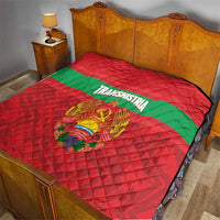 Transnistria Independence Day Quilt Coat Of Arms Flag Style - Wonder Print Shop