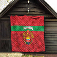 Transnistria Independence Day Quilt Coat Of Arms Flag Style - Wonder Print Shop