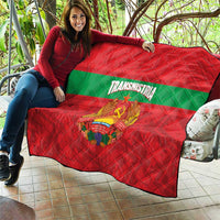 Transnistria Independence Day Quilt Coat Of Arms Flag Style - Wonder Print Shop