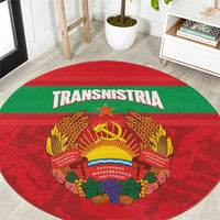 Transnistria Independence Day Round Carpet Coat Of Arms Flag Style - Wonder Print Shop