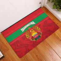 Transnistria Independence Day Rubber Doormat Coat Of Arms Flag Style - Wonder Print Shop