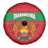 Transnistria Independence Day Spare Tire Cover Coat Of Arms Flag Style - Wonder Print Shop