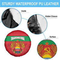 Transnistria Independence Day Spare Tire Cover Coat Of Arms Flag Style - Wonder Print Shop