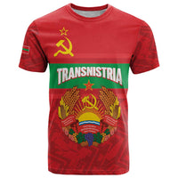 Transnistria Independence Day T Shirt Coat Of Arms Flag Style - Wonder Print Shop