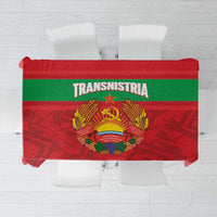 Transnistria Independence Day Tablecloth Coat Of Arms Flag Style - Wonder Print Shop